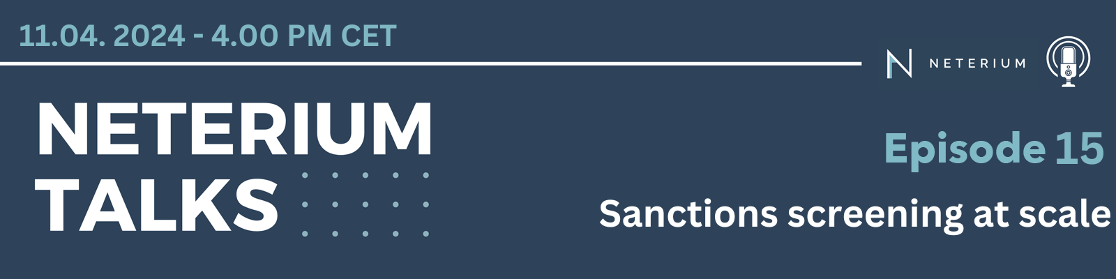 Episode 15 : Sanctions screening at scale